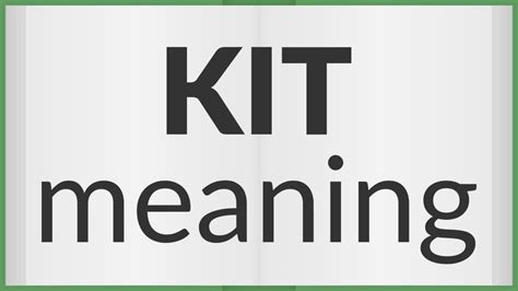 kitdi meaning